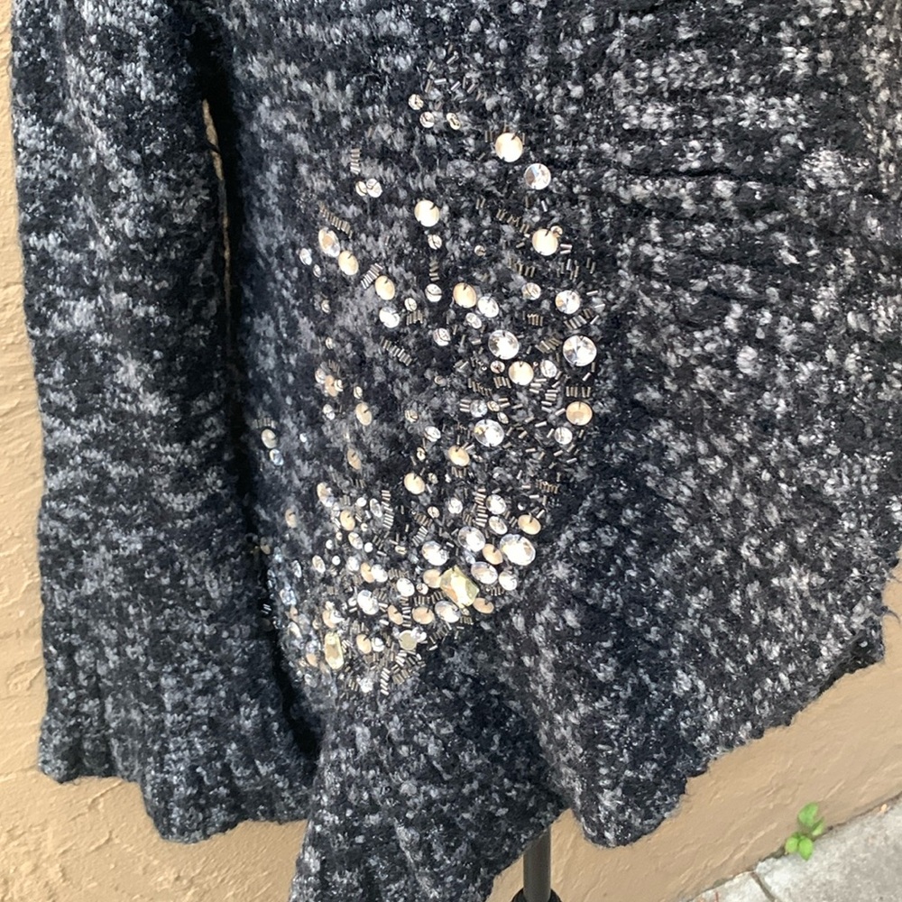 πHOST PICKπ Diane Von Furstenberg Nodi Beaded Marled Yarn Cardigan - Picture 3 of 5